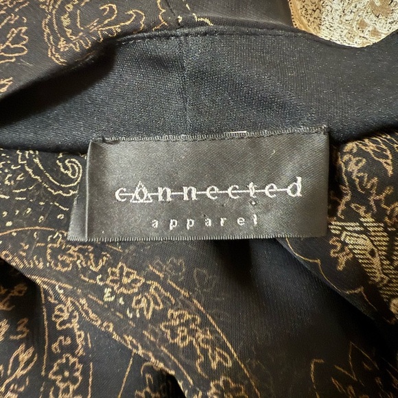 Connected Apparel Black and Gold Maxi Dress - Picture 4 of 4